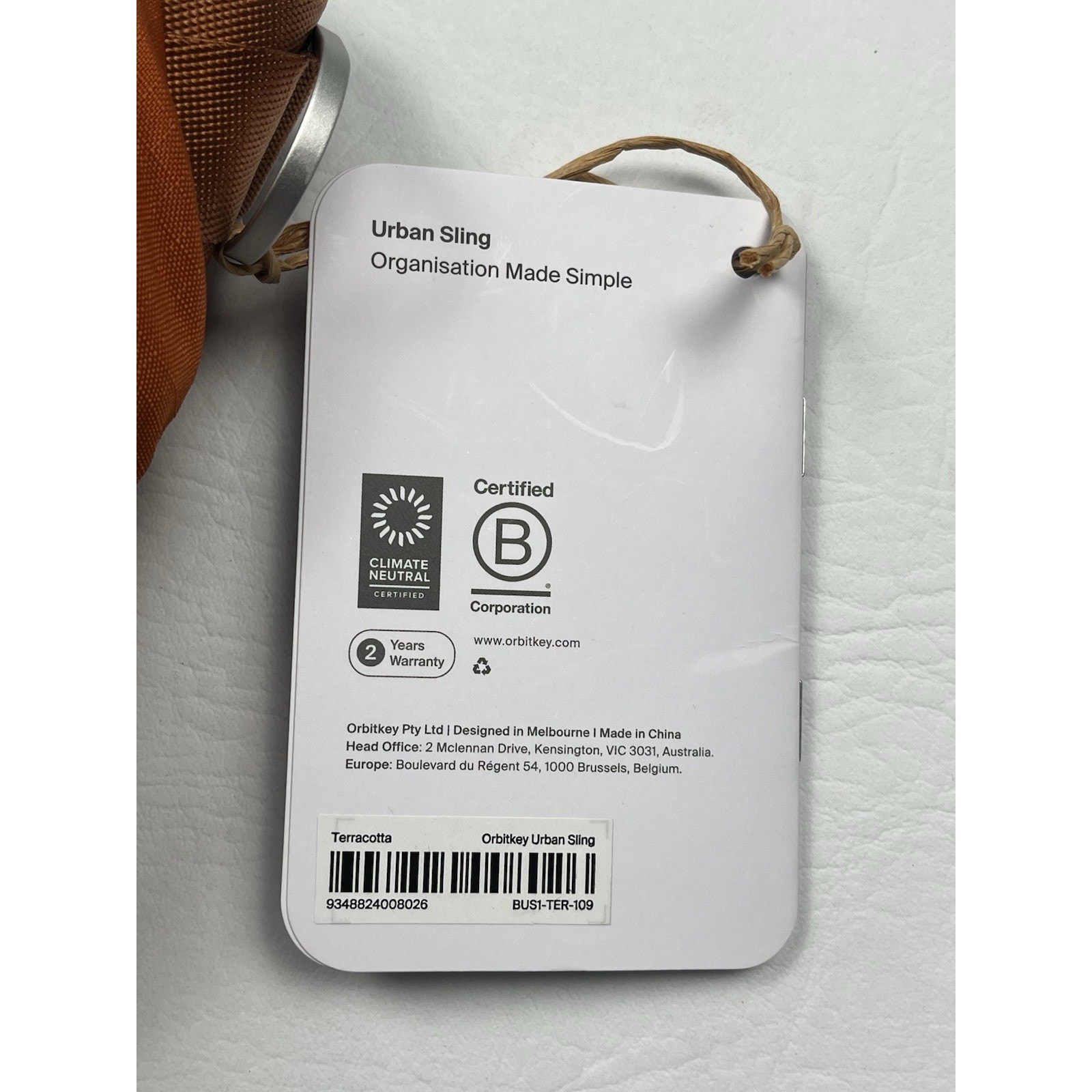 Orbitkey Urban Sling Bag Terracotta Orange 6l — image 4 of 6
